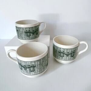 Currier & Ives Green by SCIO Flat Cup Plow and Harness USA Vintage 1964